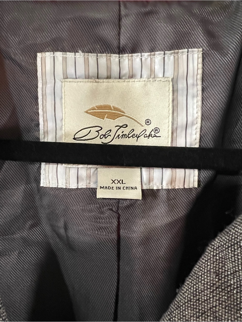 Bob Timberlake Vintage Metallic Tweed Blazer Jacket XXL Zip Pockets - Picture 7 of 10